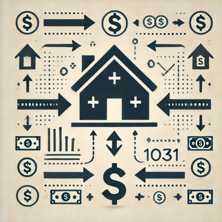 image depicting a home with money and arrows flowing in and out